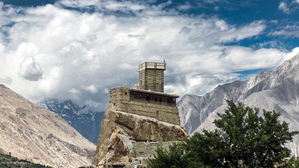 Historic Altit Fort showcasing 1000-year-old traditional wooden construction and restoration work