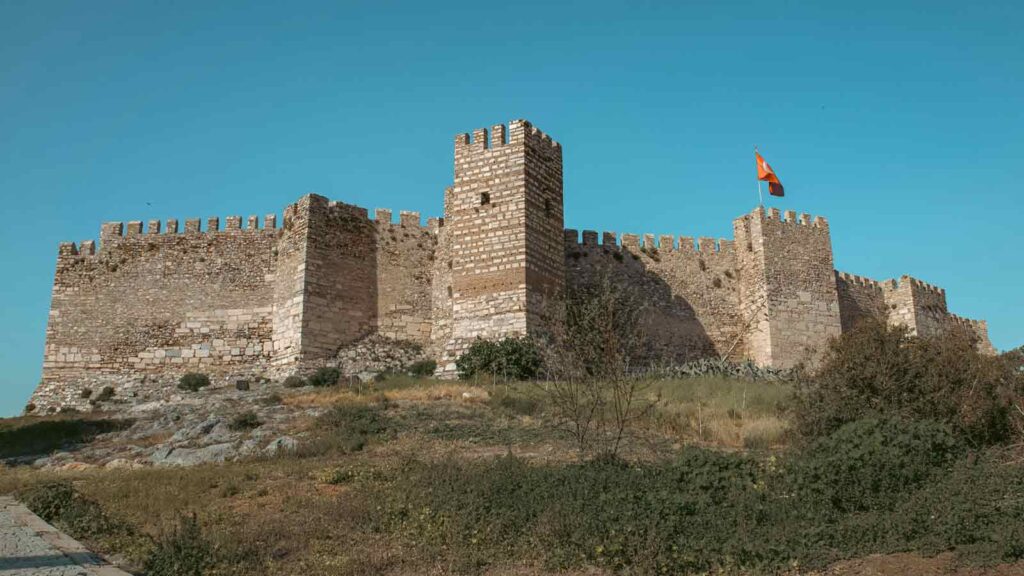 Byzantine fortress ruins at Kadifekale on Mount Pagos with 360-degree Izmir city views
