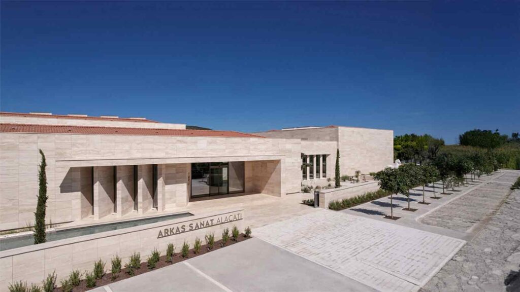 Contemporary art gallery interior with rotating exhibitions at Arkas Art Center Izmir