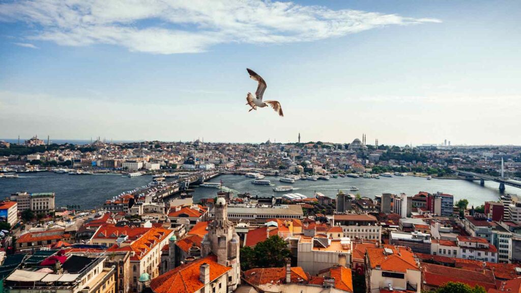 Istanbul Modern art museum exterior in Karaköy district with Bosphorus view